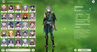 Ar43 / Itto+Arma T5, Raiden, Andarilho, Albedo E Alhaitham
