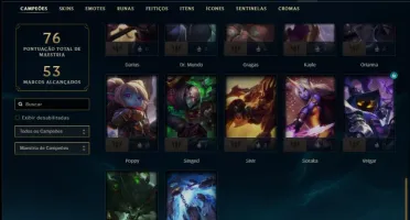 Conta diamante 3 com 37 champs e 15 skins ( MAIN MID )