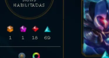 CONTA PLATINA 1- TODOS OS CAMPEÕES 211 SKINS