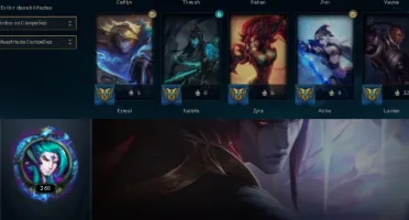 CONTA PLATINA 1- TODOS OS CAMPEÕES 211 SKINS