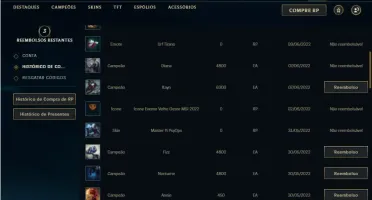 Conta Platina 3 com 41 Champs e 3 Skins