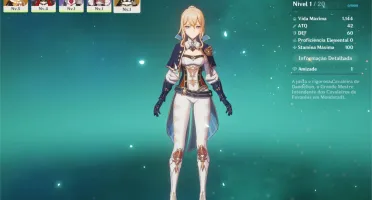 GENSHIN IMPACT - Conta AR 5  com  Jean + Beidou e Noelle