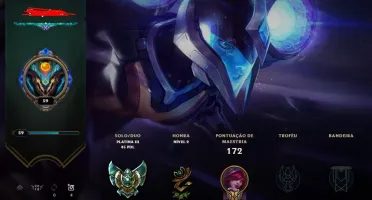 Conta Platina III Skins vitoriosas 15/16/17 ryze triunfante