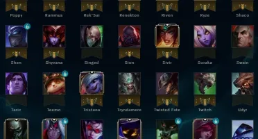 Conta Platina III Skins vitoriosas 15/16/17 ryze triunfante