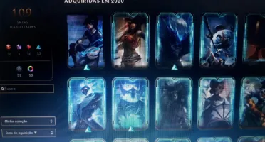 Vendo com LoL lv 295 todos os champs 109 skins ouro IV