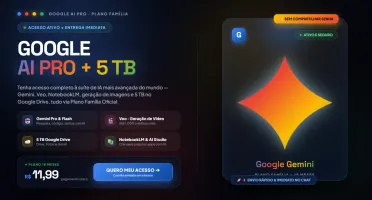 Google AI Pro + 5 TB + Gemini + Veo 30 dias garantia