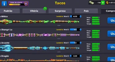 8ball pool 20 lendários 1b500m