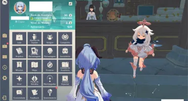 Conta Genshin Impact Ganyu + Arco T5 Harpa Celestial