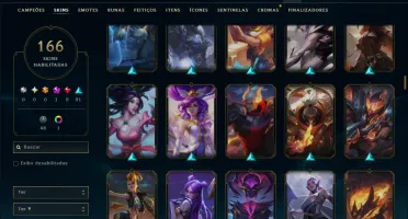Unranked com TODOS os Champs e 166 Skins ( JG / ADC / ADC )