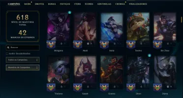 Unranked com TODOS os Champs e 166 Skins ( JG / ADC / ADC )