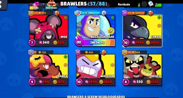 Conta antiga de brawl com 3 passes