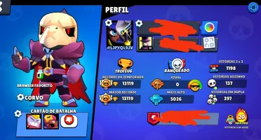Conta antiga de brawl com 3 passes