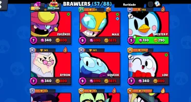 Conta antiga de brawl com 3 passes