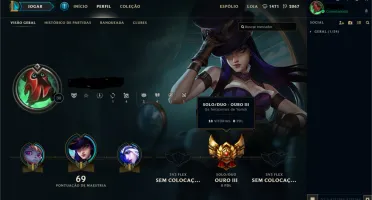 CONTA LEAGUE OF LEGENDS GOLD 3