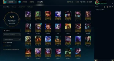 CONTA LEAGUE OF LEGENDS GOLD 3