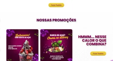 Script Delivery Açaí Site