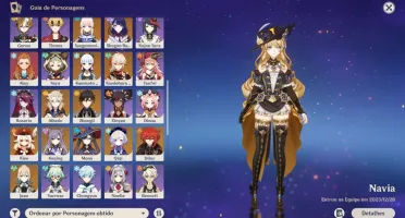 Conta Genshin AR60, 15 limitados, Kazuha+BiS, Báculo, Pity g