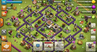 Clash Royale e CoC - XP 9 e CV 8 - 5 Lendárias