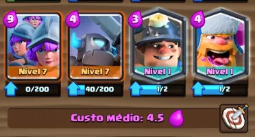 Clash Royale e CoC - XP 9 e CV 8 - 5 Lendárias