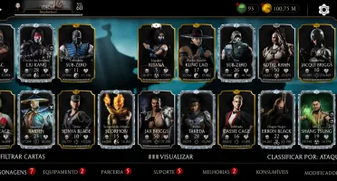 Conta Mortal Kombat Mobile Com 50 Diamantes