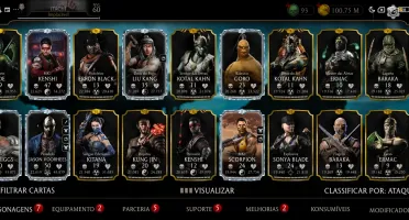 Conta Mortal Kombat Mobile Com 50 Diamantes