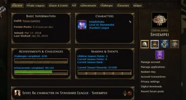 Vendo Conta Path of Exile (400 pts + 7 packs completos).