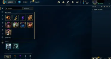 CONTA LOL LVL 212 - 100 CAMPEÕES - 57 SKINS