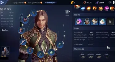Conta Mir4 Lvl 60 60k de poder Server NA34