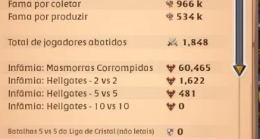 CONTA NO ALBION 3 ANOS DE USO