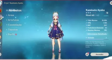 Conta AR-38. Diluc, Ayaka