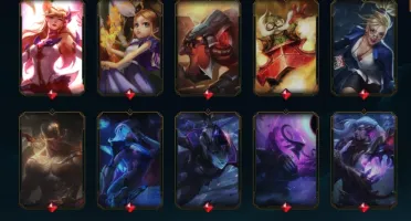 LEAGUE OF LEGENDS 113 SKINS TODOS OS CAMPEÕES