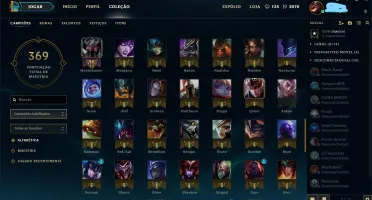 LOL - OURO 5 ( BORDA PLATINA) FALTANDO 2 CAMPEOES e MAIS