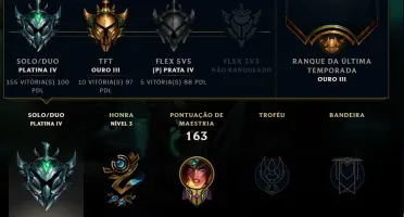 Conta LoL Platinum server BR