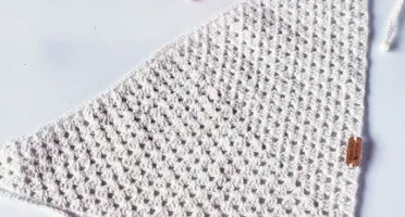 Bandana / Lenço para Cabeça em Crochê