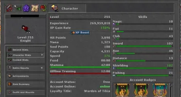 EK Lv 255 Sword 107/100 Com equips Imbuidos + makers