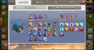 Clash Clans CV 12 Dois Heróis Full