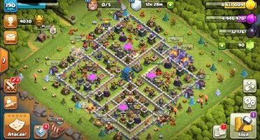 Clash Clans CV 12 Dois Heróis Full