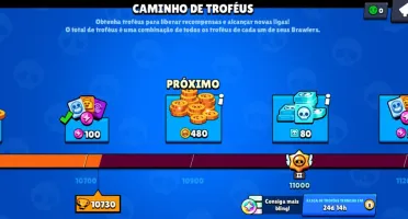 Conta de brawl stars intermediária