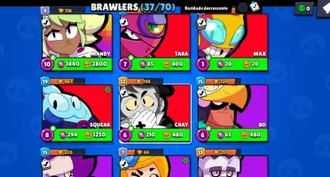 Conta de brawl stars intermediária