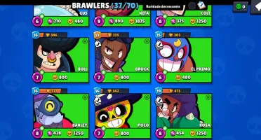 Conta de brawl stars intermediária