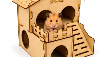 Casinha Decorada 2 Andares para Hamster - Flap Pet