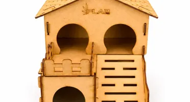 Casinha Decorada 2 Andares para Hamster - Flap Pet