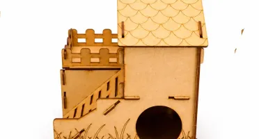 Casinha Decorada 2 Andares para Hamster - Flap Pet