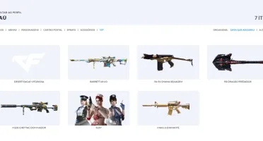 Conta Crossfire AL - 7 Vips - Barret Anjo