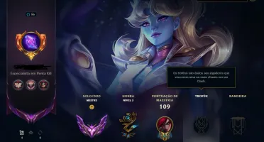 League of legends conta mestre 60+ skins mmr alto