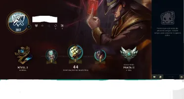 Conta League of Legends smurf