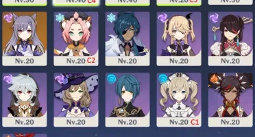 AR 26 / Hutao + Mona + Keqing + 12SR
