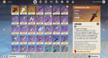 GANYU C1+ DILUC+ VENTI+ ZHONG+ MONA+ QIQ+ ALBED+ (4)ARMAS 5*