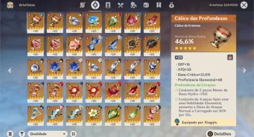 GANYU C1+ DILUC+ VENTI+ ZHONG+ MONA+ QIQ+ ALBED+ (4)ARMAS 5*