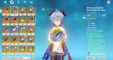 GANYU C1+ DILUC+ VENTI+ ZHONG+ MONA+ QIQ+ ALBED+ (4)ARMAS 5*